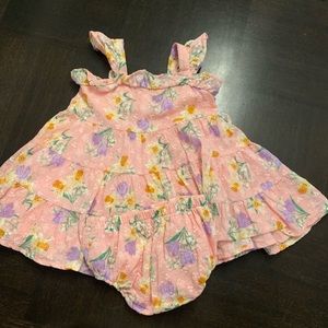 Angel dear floral dress with bloomers